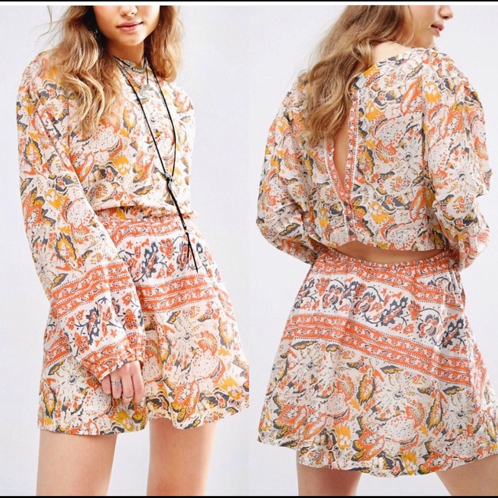 Free People Sun Print Mini Dress